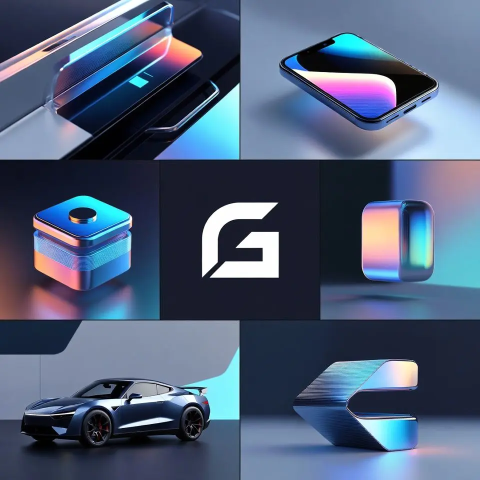 Ilustrasi visualisasi teknologi AI untuk pembuatan konten video promosi brand awareness